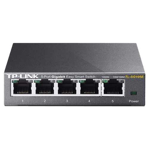 Switch TP-LINK TL-SG105E Gigabit5x RJ45101001000MbpseSmartDesktop metalno kuciste' ( 'TL-SG105E' )