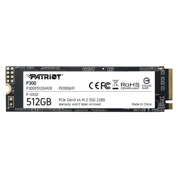 SSD M.2 NVMe 512GB Patriot P300 1700MBs/1100MBs P300P512GM28