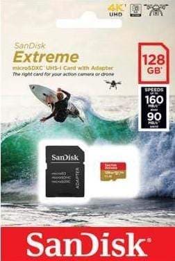 Mem. Kartica SanDisk SDXC 128GB Extreme micro SD Adapter 160MB/s