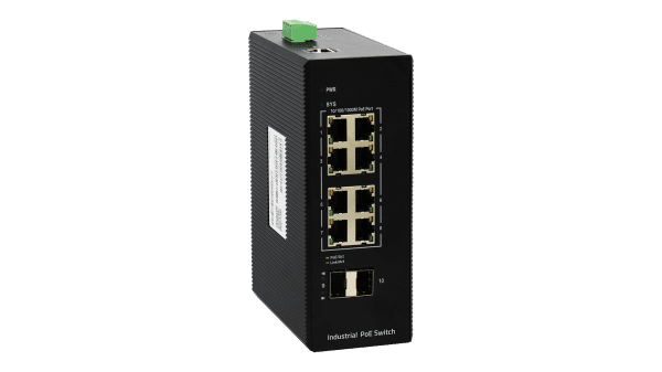 BDCOM IES200-V25-2S8P 8-Port Gigabit PoE+ 2-Port Gigabit SFP L2+ Managed PoE Industrial Switch ( 5382 )