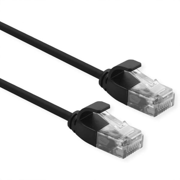 Secomp Roline UTP Data Center PatchCord Cat6a, Slim, LSOH, crni, 1.0m ( 5226 )