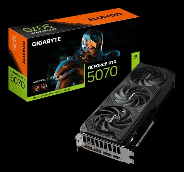 Graficka karta Gigabyte GeForce RTX 5070 Windforce OC GDDR7 12GB 192bit 3xDPHDMI