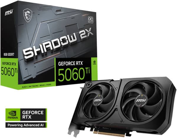 SVGA MSI RTX5060 Shadow 2X OC 8GB GDDR7