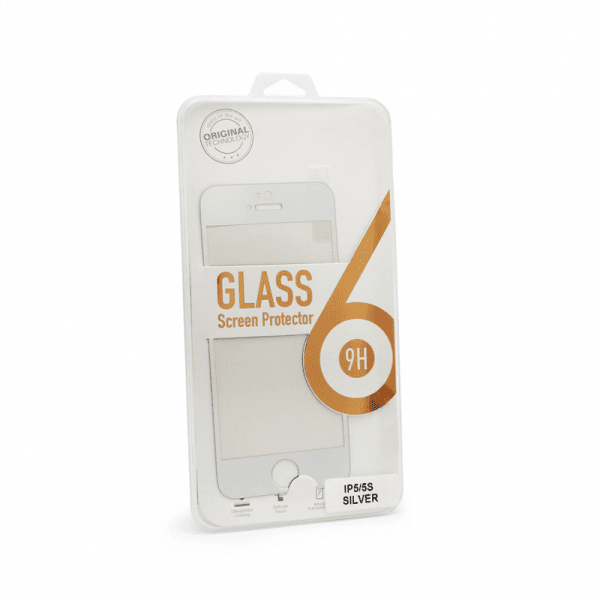 Tempered glass za iPhone 5 srebrni