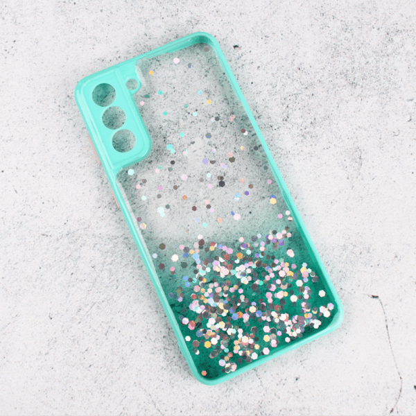 Torbica Frame Glitter za Samsung G996B Galaxy S21 Plus mint
