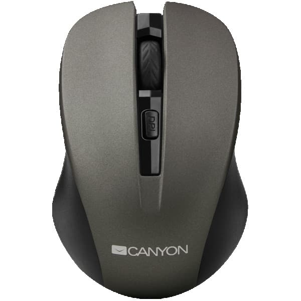 CANYON MW-1 2.4GHz wireless optical Miš with 4 buttons, DPI 80012001600, Gray, 103.5*69.5*35mm, 0.06kg ( CNE-CMSW1G )