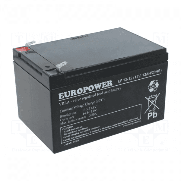 UPS Battery Europower ES12-12 12V 12Ah