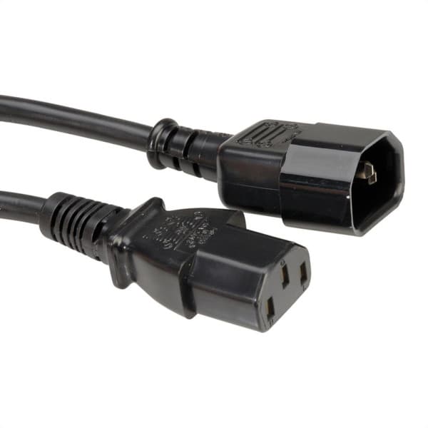 Secomp Roline Monitor Power Cable, IEC320 C14 - C13, black, 1.0m ( 4406 )