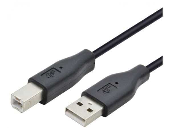 Kabl E-Green 2.0 USB A - USB B M/M 5m crni