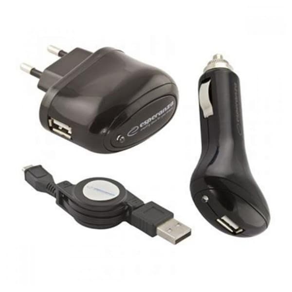 Esperanza ez116 univerzalni punjač (ac/dc - usb/micro usb) 1a