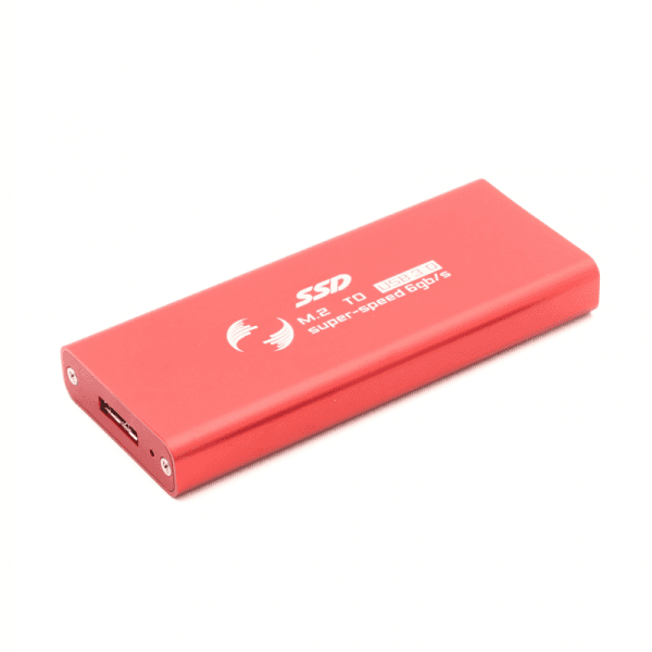 Adapter m.2 SSD na USB crveni