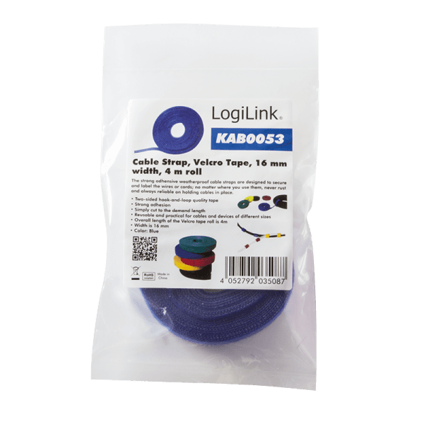Logilink čičak traka, 4m, 16mm, plava ( 2741 )