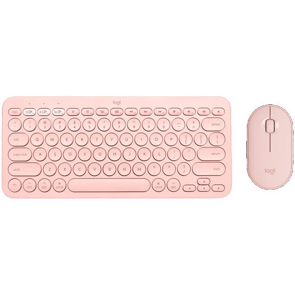 LOGITECH Pebble 2 Bluetooth Keyboard Combo - TONAL ROSE - US INTL ( 920-012241 )