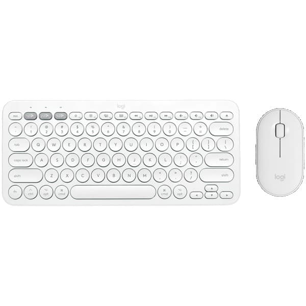 LOGITECH Pebble 2 Bluetooth Keyboard Combo - TONAL WHITE - US INTL ( 920-012240 )