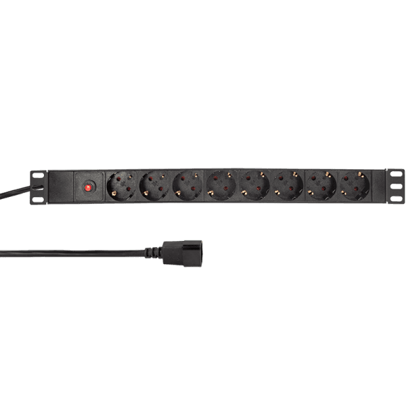 Logilink PDU 8 x šuko CEE 7/3 , konektor C14, prenaponska zaštita ( 5527 )